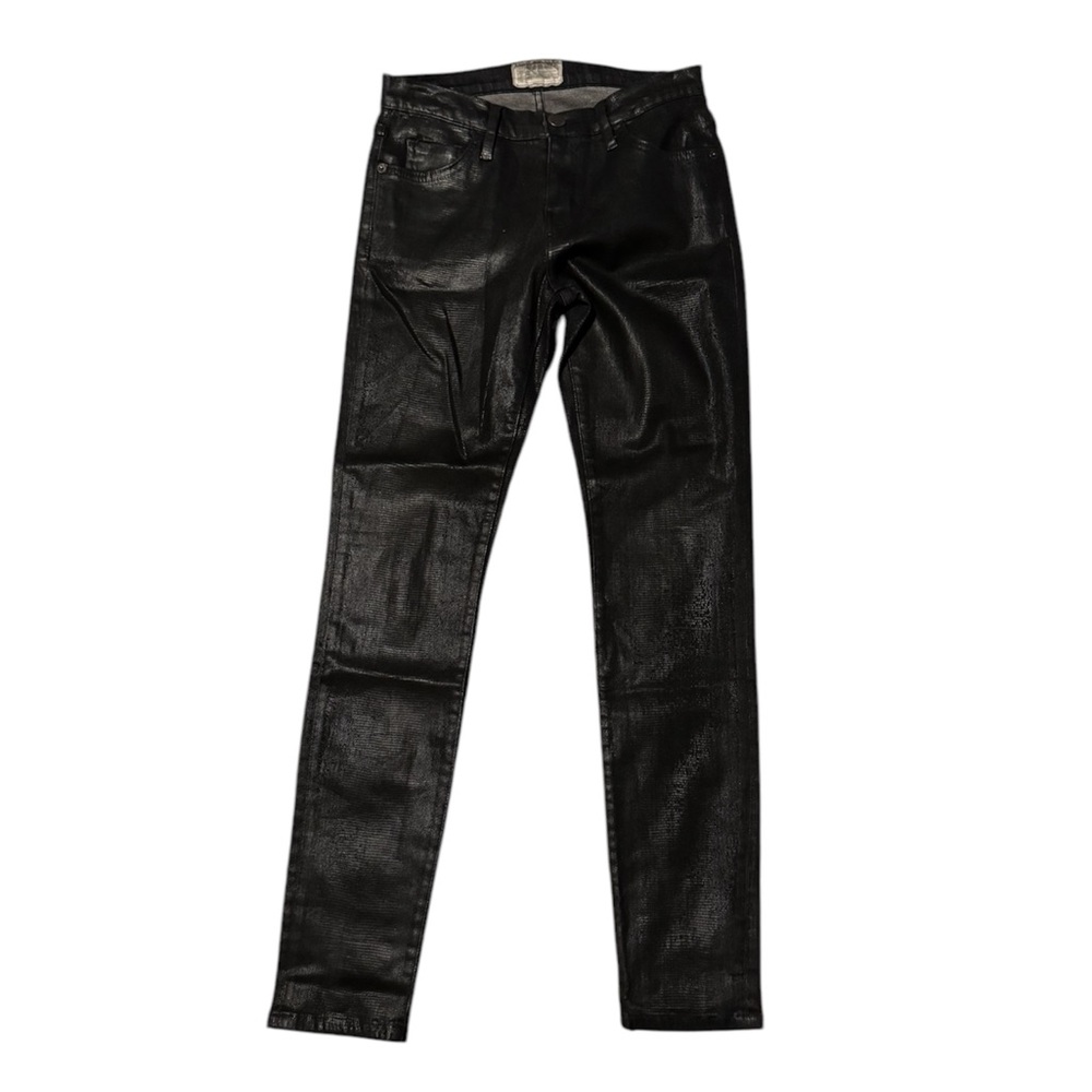 Current/Elliott The Ankle Skinny Cheville Jeans Trucker Coating Sz 25 28x30
